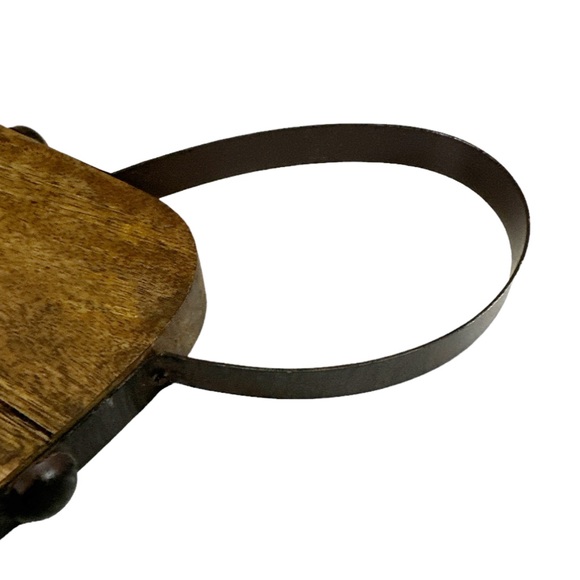 NEW Mud Pie DIAMOND WOOD METAL BEAD BOARD with Spreader - Picture 5 of 5